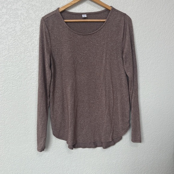 Old Navy Long Sleeve Shirt Brown Size Medium - Picture 1 of 9